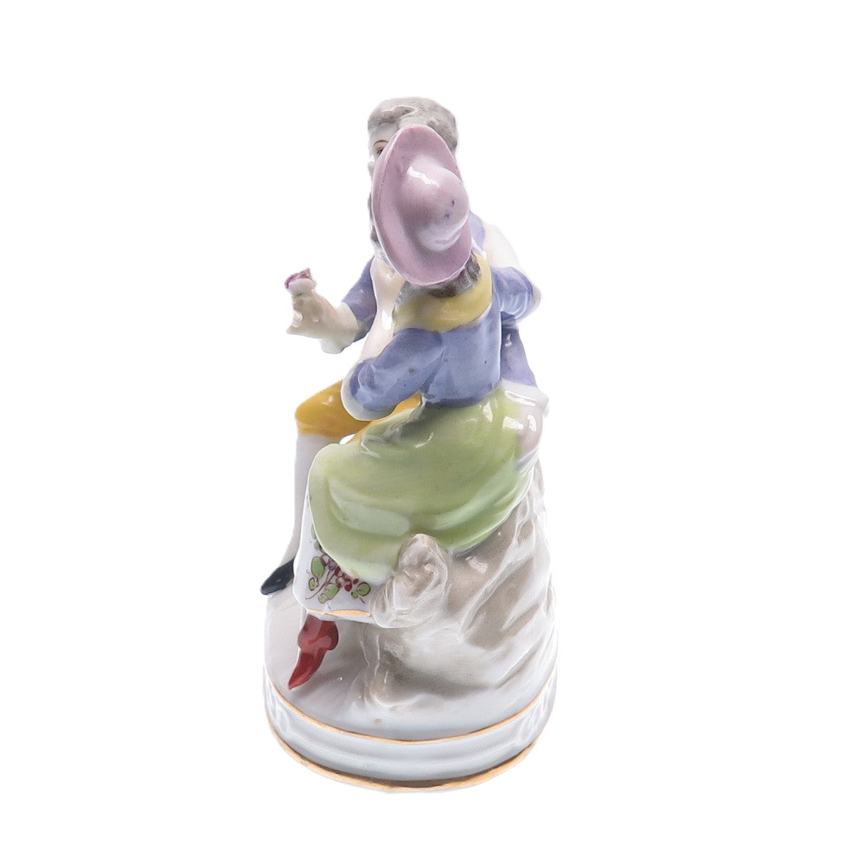 SITZENDORF Antique 1859-1891 Hand-Painted Porcelain Collectable Couple Figurine