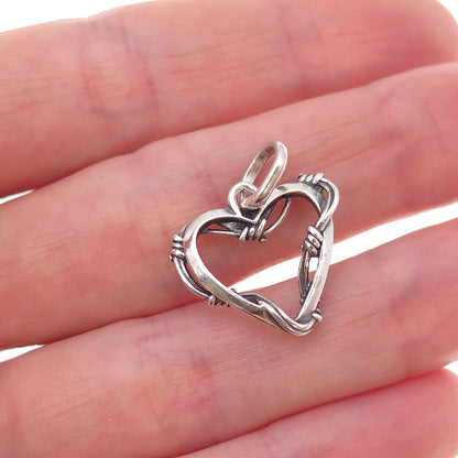 Pandora 925 Sterling Silver ME Wire Heart Medallion Charm Pendant