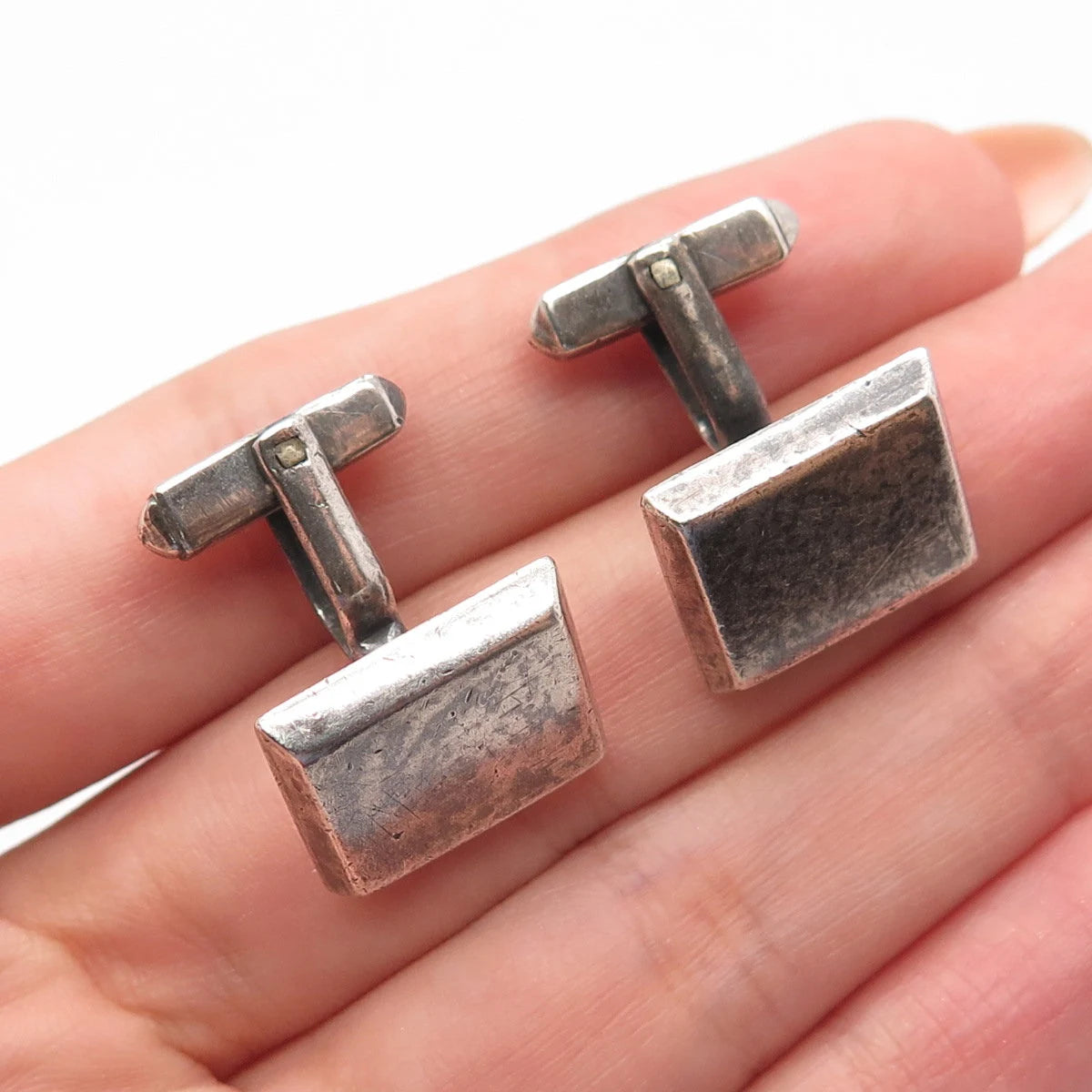 950 Silver Vintage TexturedCufflinks