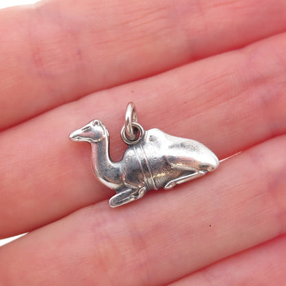 Georg Jensen 925S Sterling Silver Vintage Denmark Camel Oxidized Charm Pendant