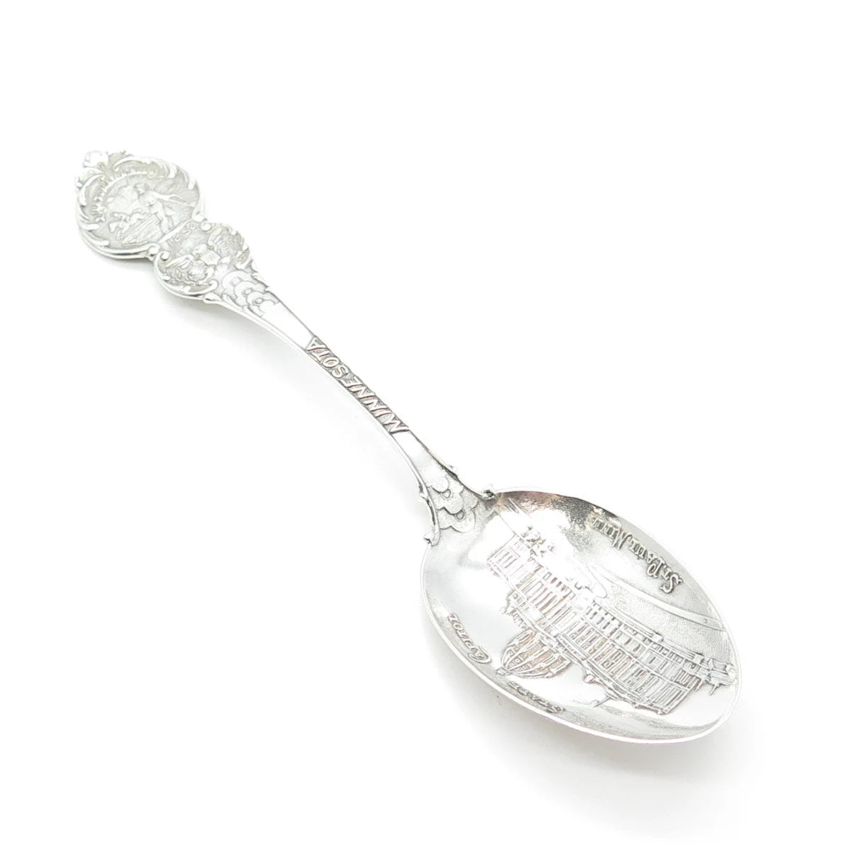 925 Sterling Silver Antique Watson State Capitol St. Paull States & Cities Spoon