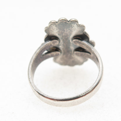 Bell Trading Post Old Pawn Sterling Silver Vintage Royston Turquoise Ring Size 6