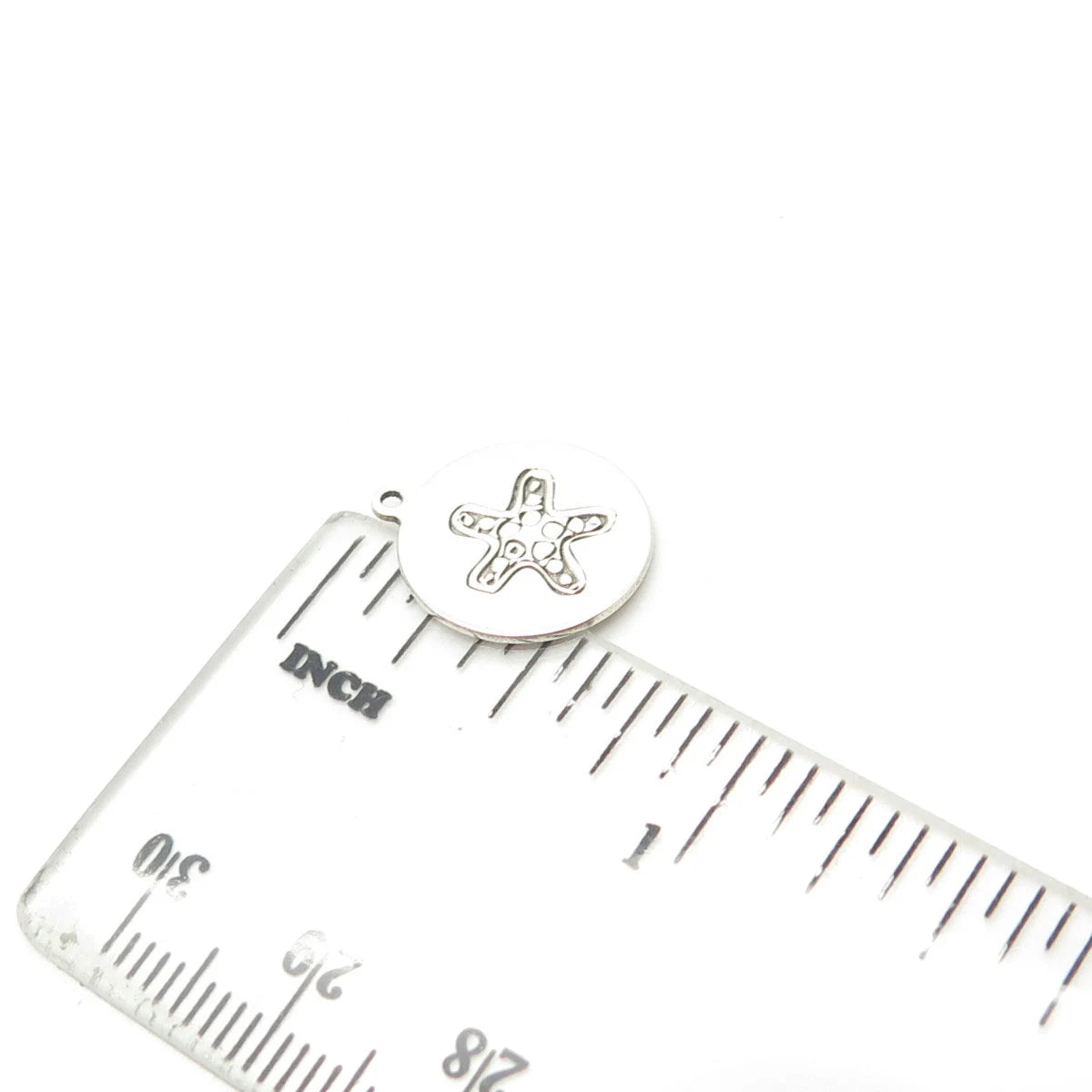 925 Sterling Silver USA Two In Town Starfish Charm Pendant