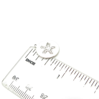 925 Sterling Silver USA Two In Town Starfish Charm Pendant