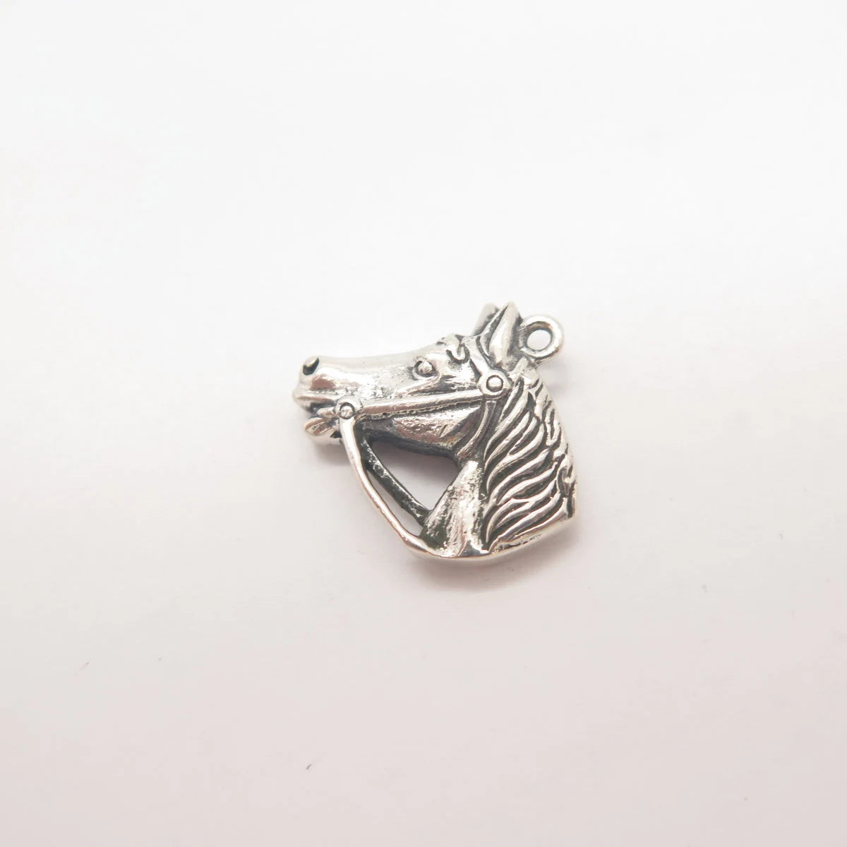 835 Silver Vintage Horse Charm Pendant