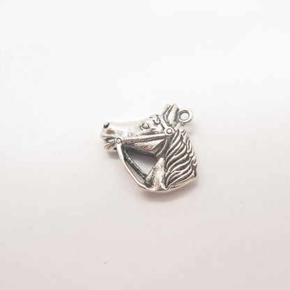 835 Silver Vintage Horse Charm Pendant