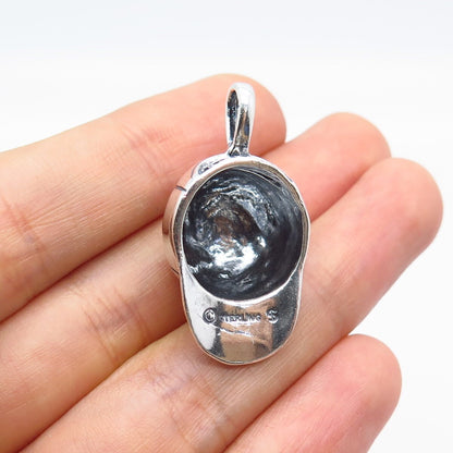 925 Sterling Silver Vintage Shube Cap Pendant