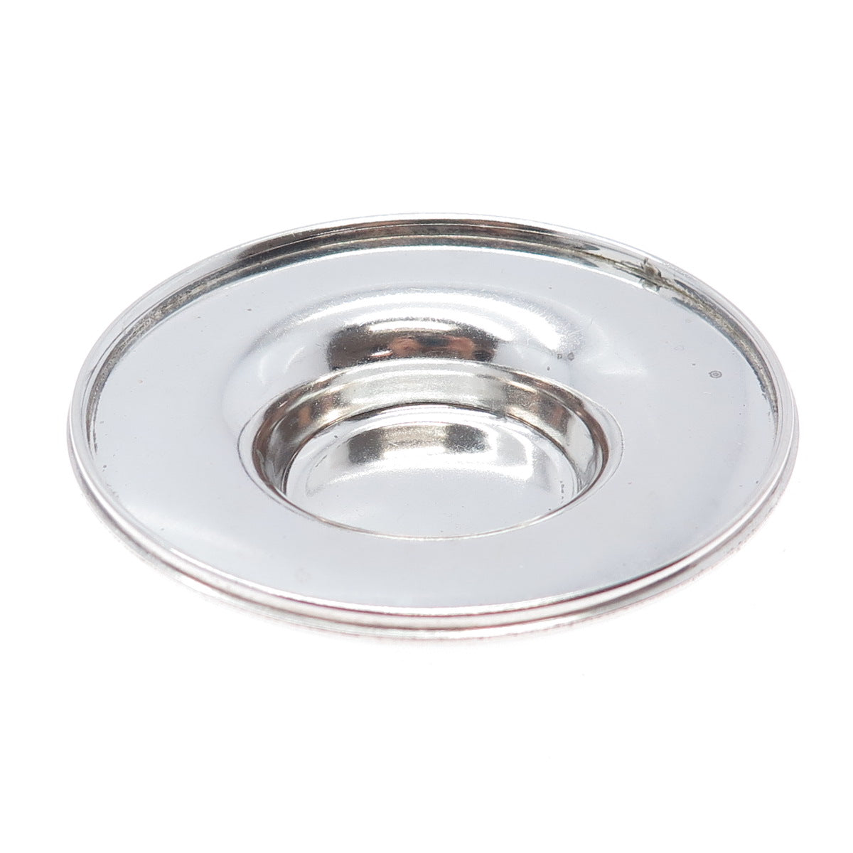 ASPREY 925 Sterling Silver Vintage 1994 England Individual Candle Plate Holder