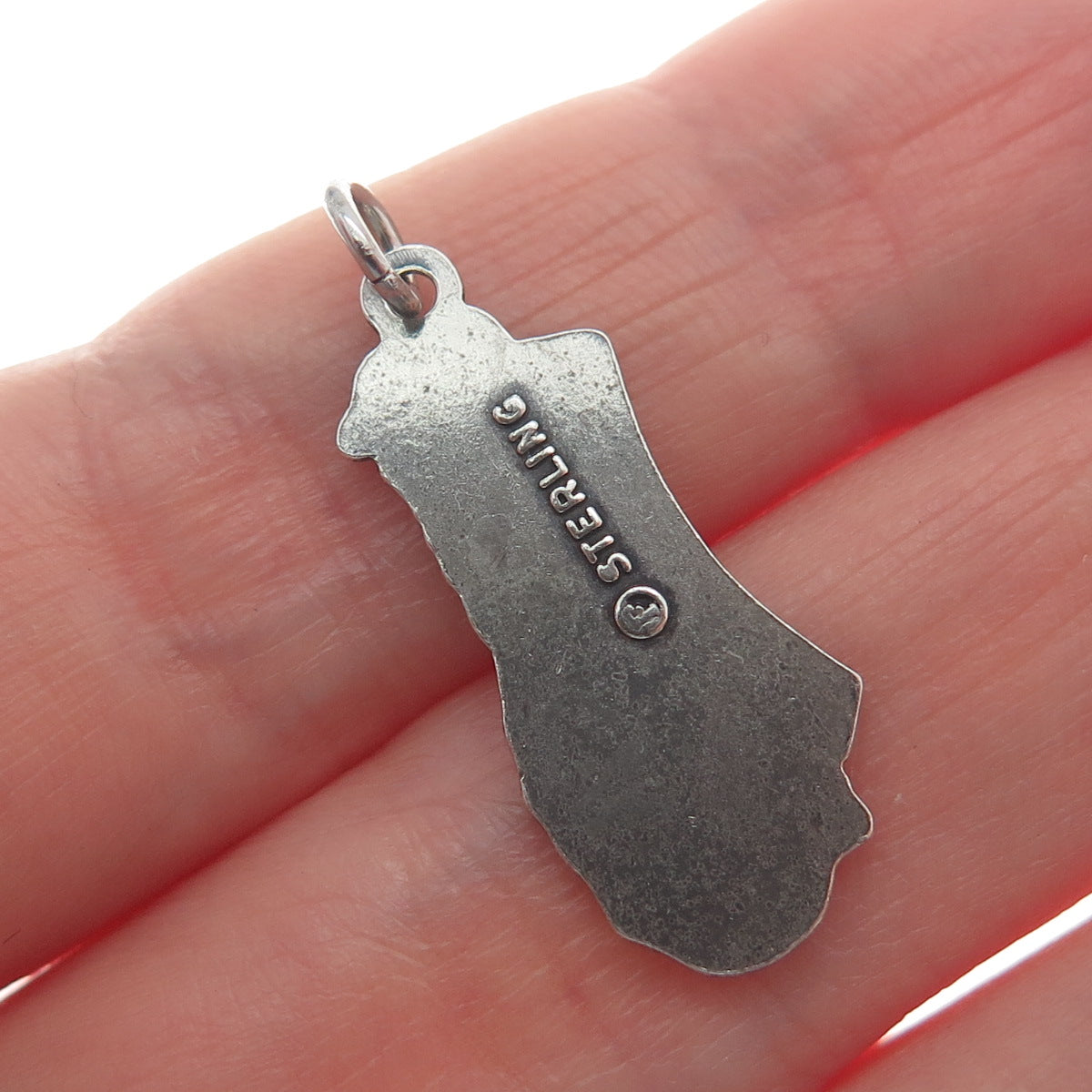 FRENCH & FRANKLIN Sterling Silver Vintage Bermuda Oxidized Minimalist Pendant