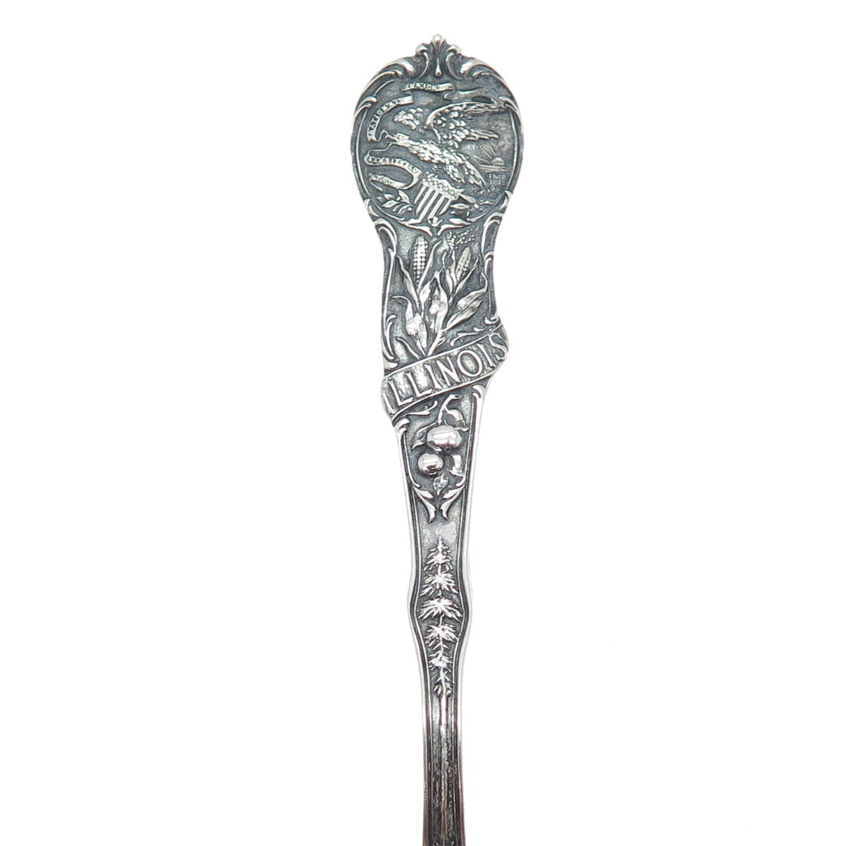 MECHANICS 925 Sterling Silver Antique Art Deco Chicago Illinois Coffee Spoon