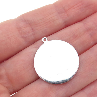 925 Sterling Silver Vintage Enamel Diploma Charm Pendant