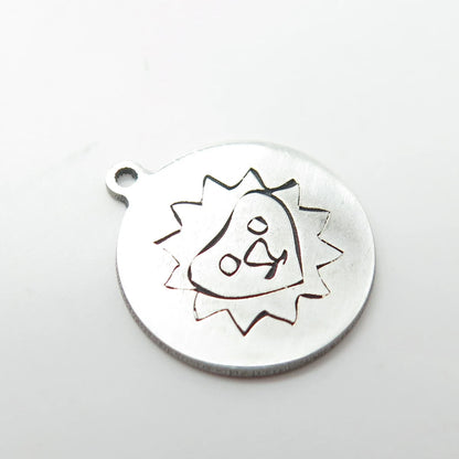925 Sterling Silver USA Two In Town Lion Charm Pendant