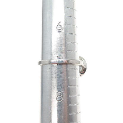 925 Sterling Silver Round-Cut C Z Engagement Ring Size 7