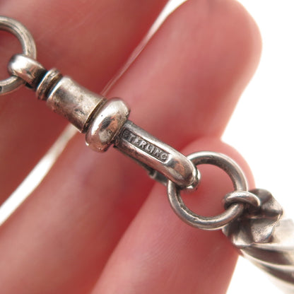 Henry Matthews 925 Sterling Silver Antique 1900 Birmingham Chatelaine Chain Fob