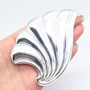 925 Sterling Silver Vintage Mexico Ribbed Pin Brooch