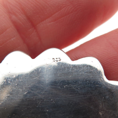 925 Sterling Silver Vintage Real Agate Turquoise & Mystic Quartz Ring Size 7.25