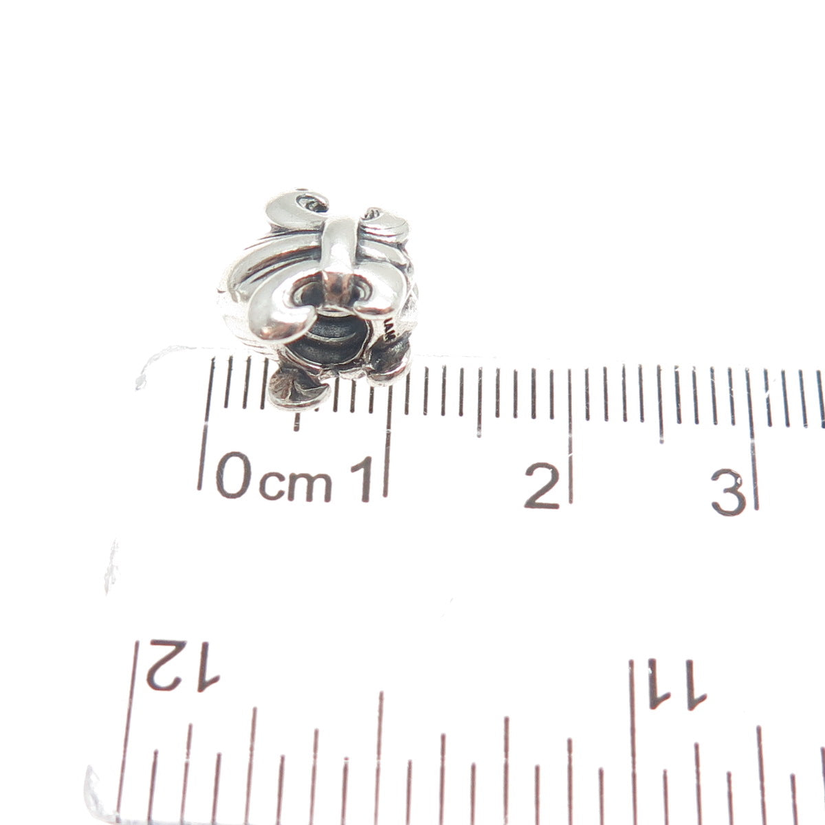 CHAMILIA 925 Sterling Silver Fleur de Lis Oxidized Bead Charm