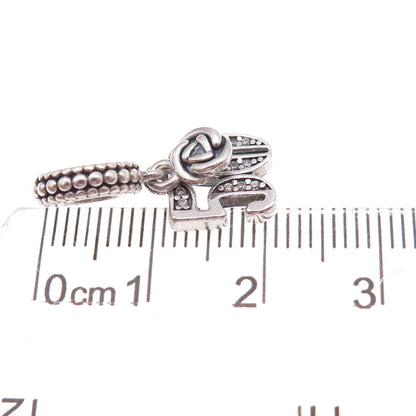 Pandora 925 Sterling Silver Round-Cut C Z 50th Celebration Dangle Charm