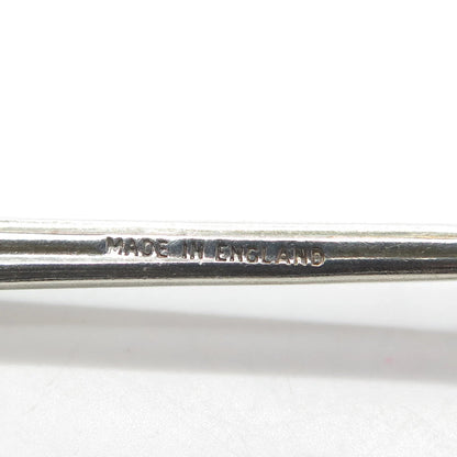 TURNER & SIMPSON Sterling Silver Vintage 1962 England Enamel Coffee Spoon