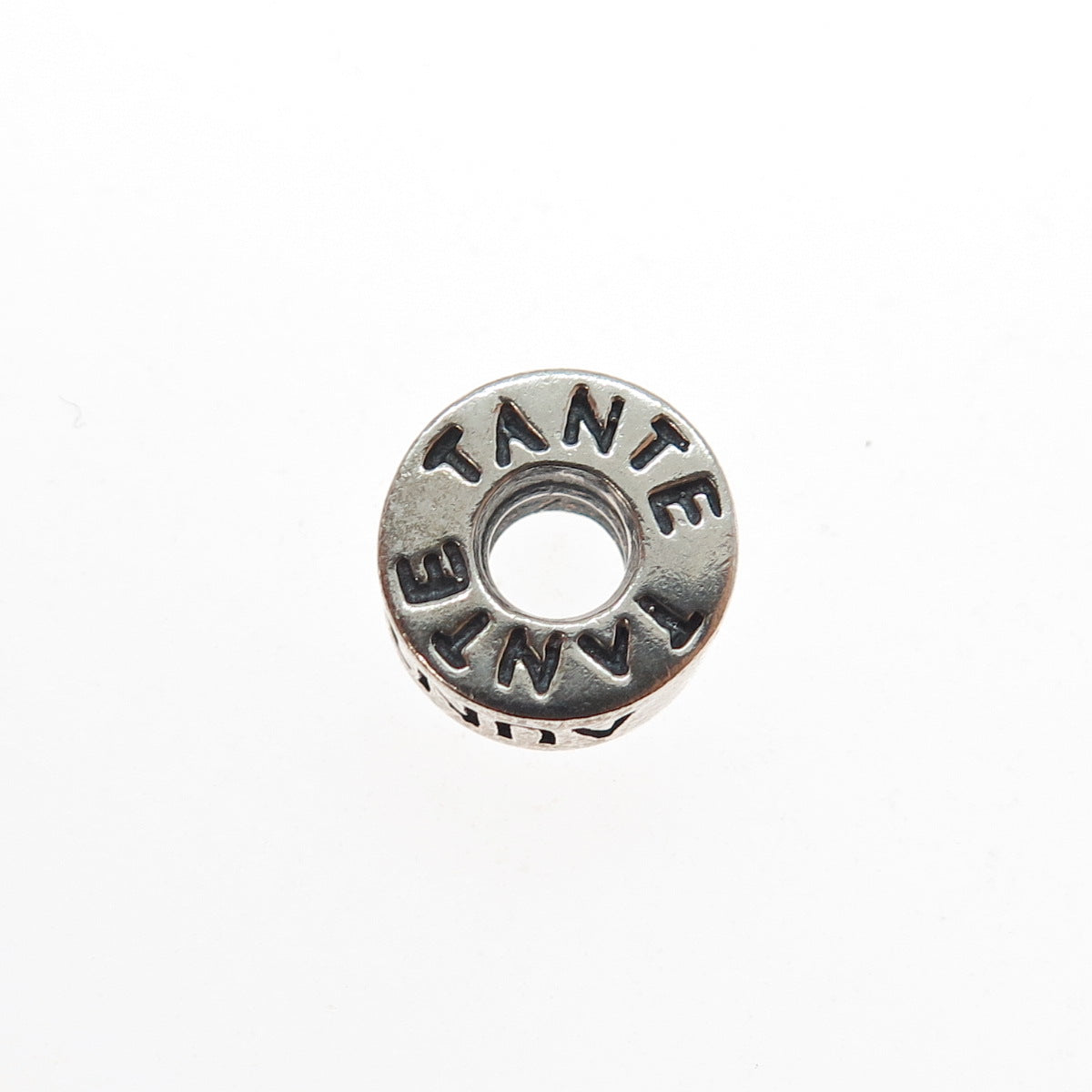 CHAMILIA 925 Sterling Silver Aunt Tante Tia Slide Bead Charm