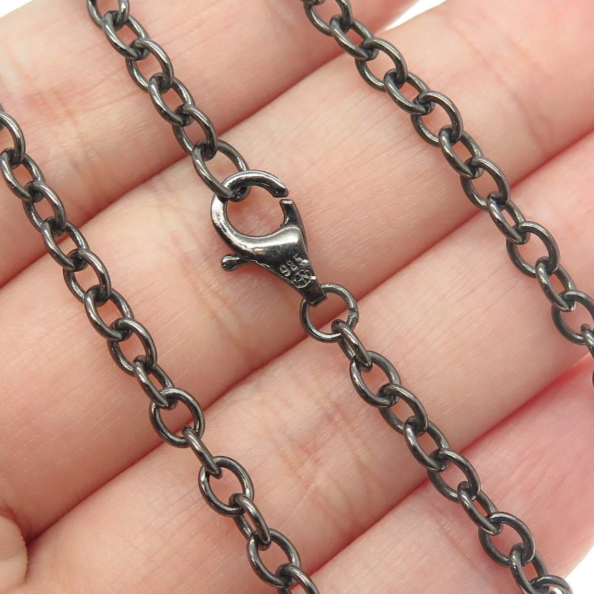 MICHAEL VALITUTTI 925 Sterling Silver White Topaz Garnet Spinel Gem Necklace 32"