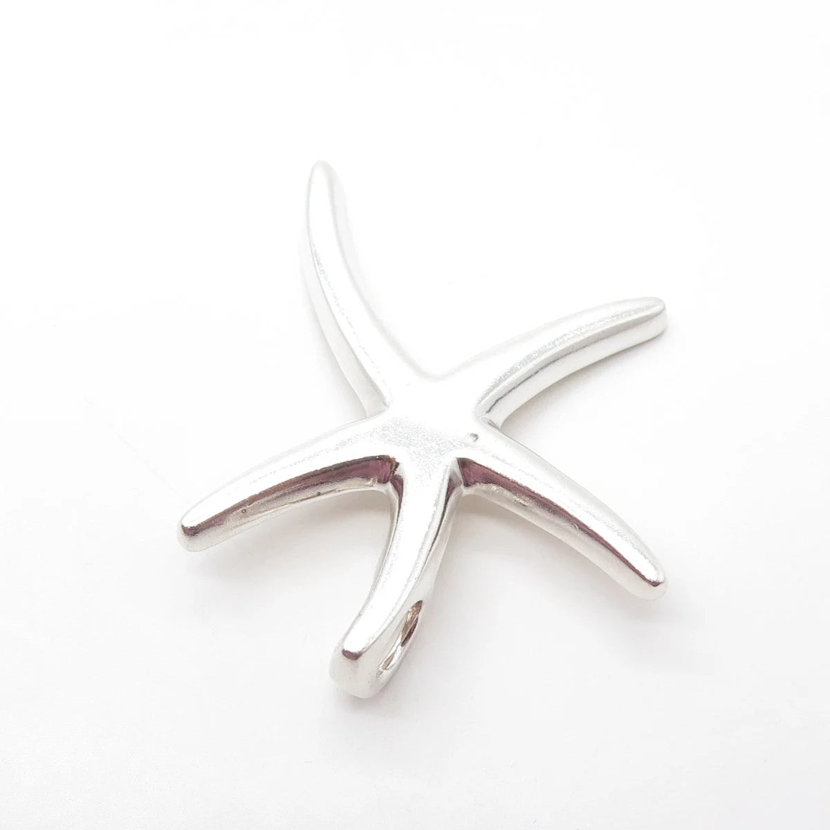 925 Sterling Silver Vintage Starfish Slide Pendant