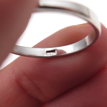925 Sterling Silver Oval-Cut Purple & Round-Cut White C Z Ring Size 10