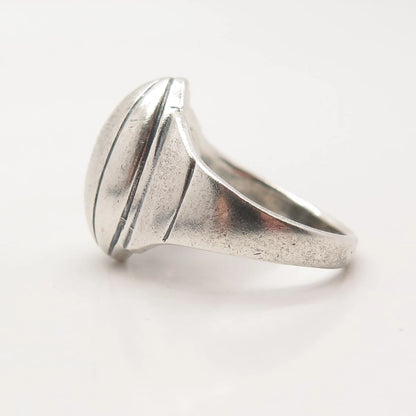 925 Sterling Silver Vintage American Football Ball Ring Size 6.75