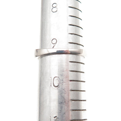 925 Sterling Silver Round-Cut C Z Band Ring Size 9.25