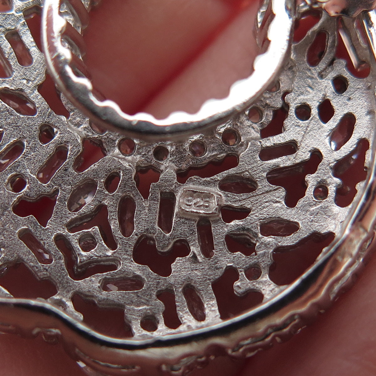 925 Sterling Silver Marquise Round & Radiant-Cut C Z Crescent Earrings