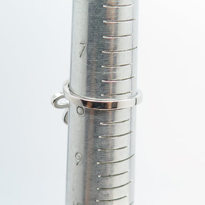 925 Sterling Silver Pave C Z Couple of Butterfly Ring Size 8