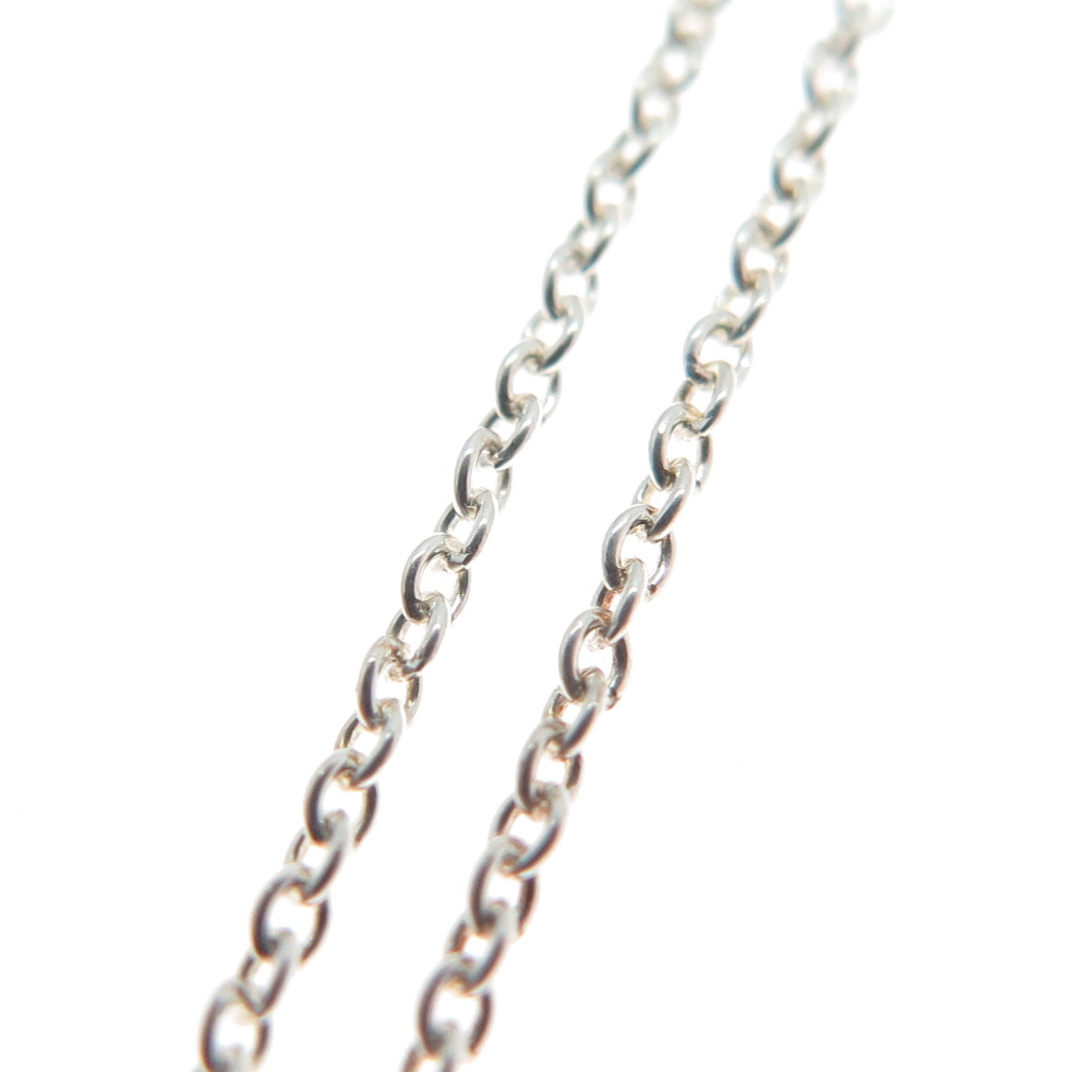 925 Sterling Silver Italy Modernist Tree Bar Cable Chain Necklace 18"