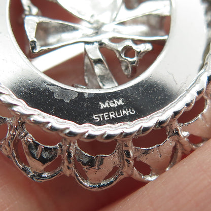 925 Sterling Silver Vintage "Graduation Day" Cap & Diploma Pendant