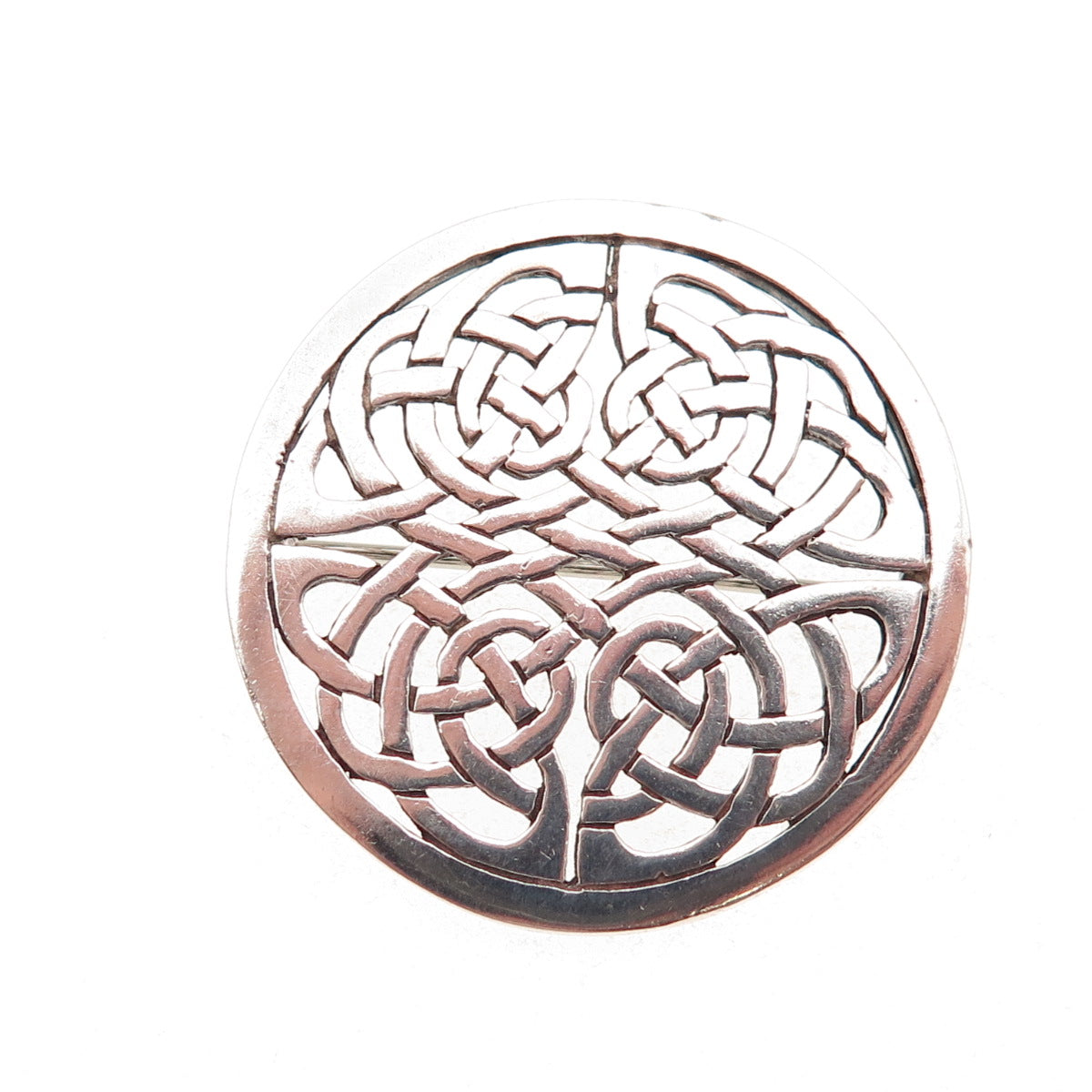 Ortak Silvercraft 925 Sterling Silver Vintage 1988 Edinburgh Celtic Knot Brooch