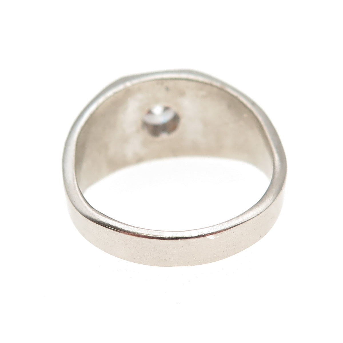 Vargas & Lind 925 Sterling Silver Antique Art Deco Round-Cut C Z Ring Size 10