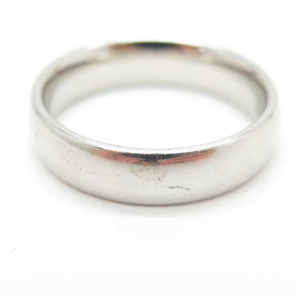 925 Sterling Silver Classic Wedding Band Ring Size 7.25