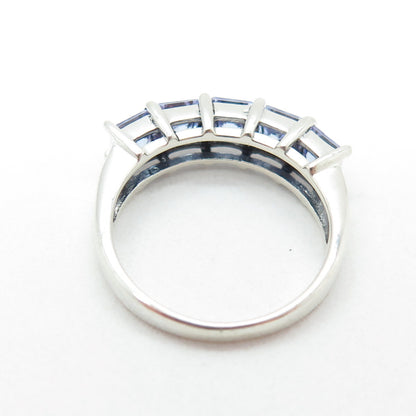 925 Sterling Silver Vintage Lavender C Z Ring Size 6.25
