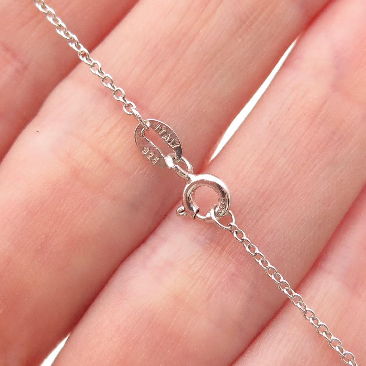 925 Sterling Silver Enamel Male & Female Symbol Cable Chain Necklace 18"