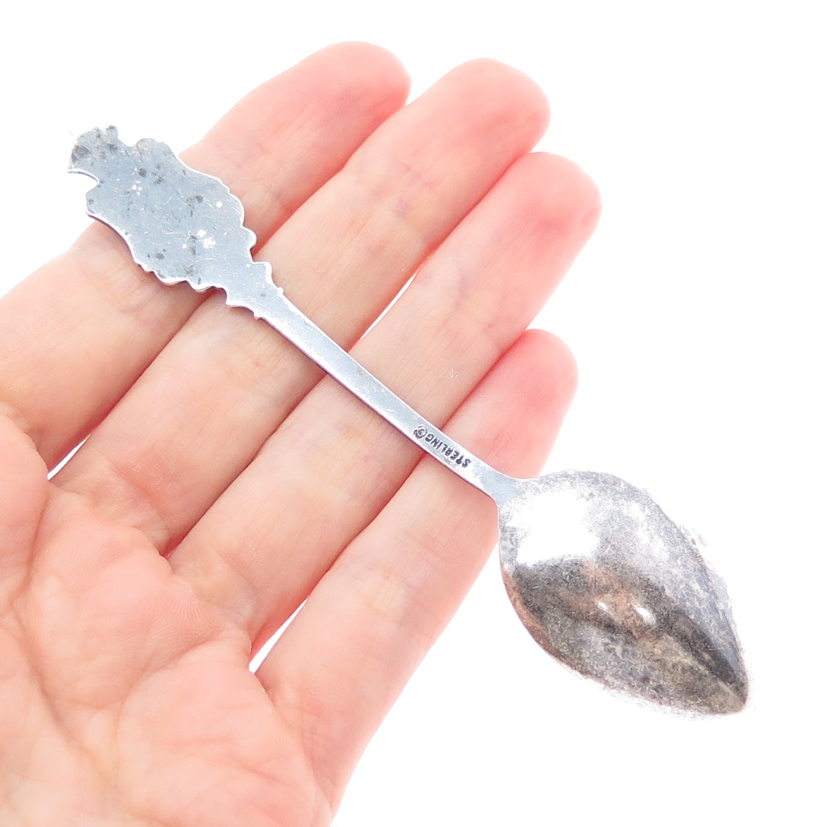 CARON BROS 925 Sterling Silver Antique Art Deco Vancouver Canada Coffee Spoon