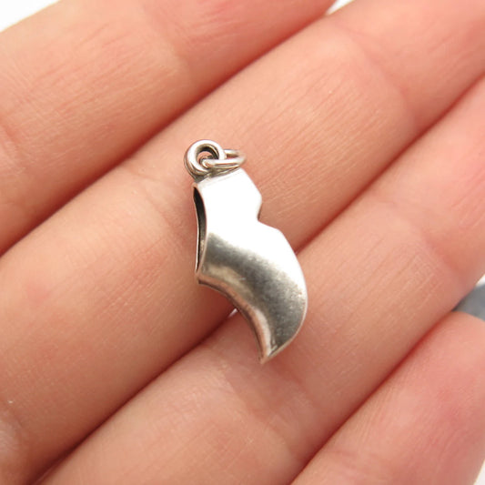 925 Sterling Silver Vintage Boot Shoe Charm Pendant