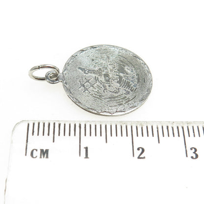 925 Sterling Silver Vintage "Number 1 Grandma" Charm Pendant