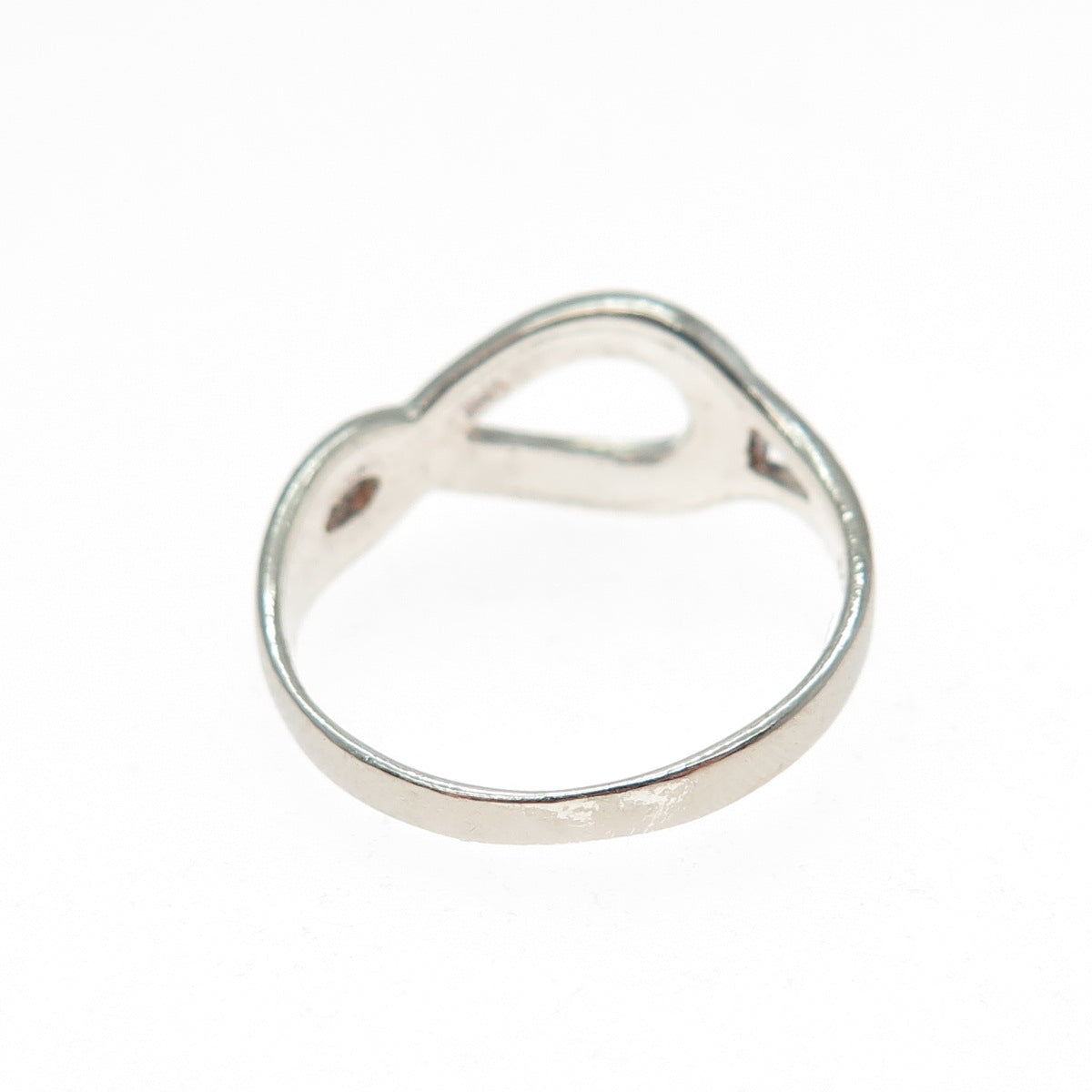 CHARLES WINSTON 925 Sterling Silver Vintage Infinity Symbol Ring Size 8