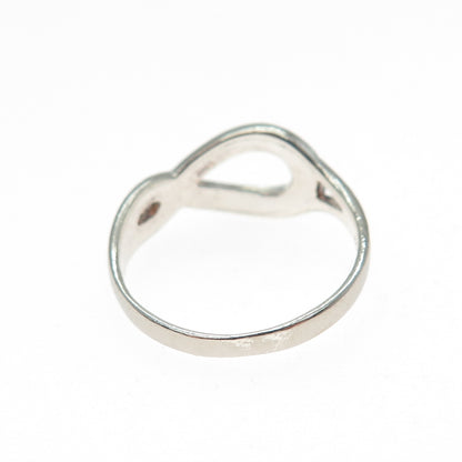 CHARLES WINSTON 925 Sterling Silver Vintage Infinity Symbol Ring Size 8