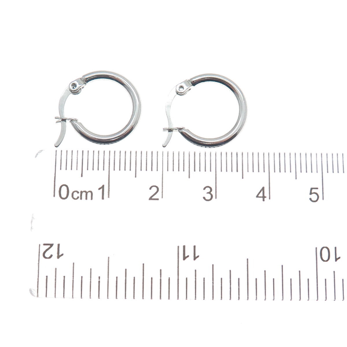 925 Sterling Silver Tube Hoop Earrings