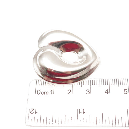 Robert Lee Morris 925 Sterling Silver Vintage Modernist Heart Pin Brooch