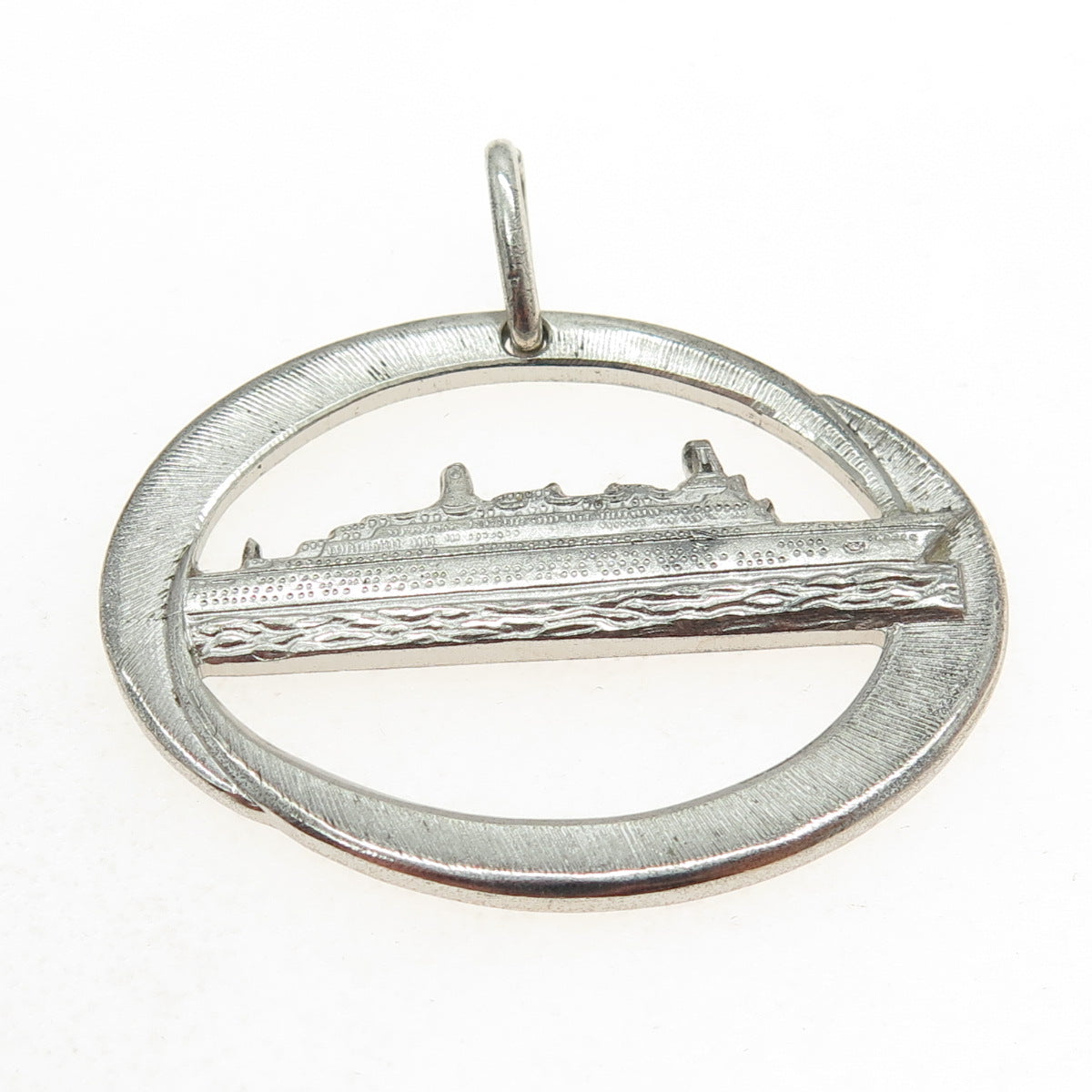 925 Sterling Silver Vintage SS Doric Ocean Liner Pendant