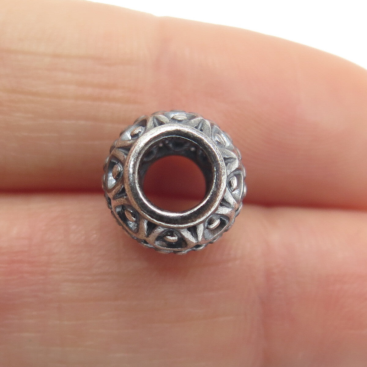 PANDORA 925 Sterling Silver A Clouds Silver Lining Cage Bead Charm