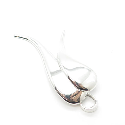 925 Sterling Silver Vintage Mexico Modernist Pendant