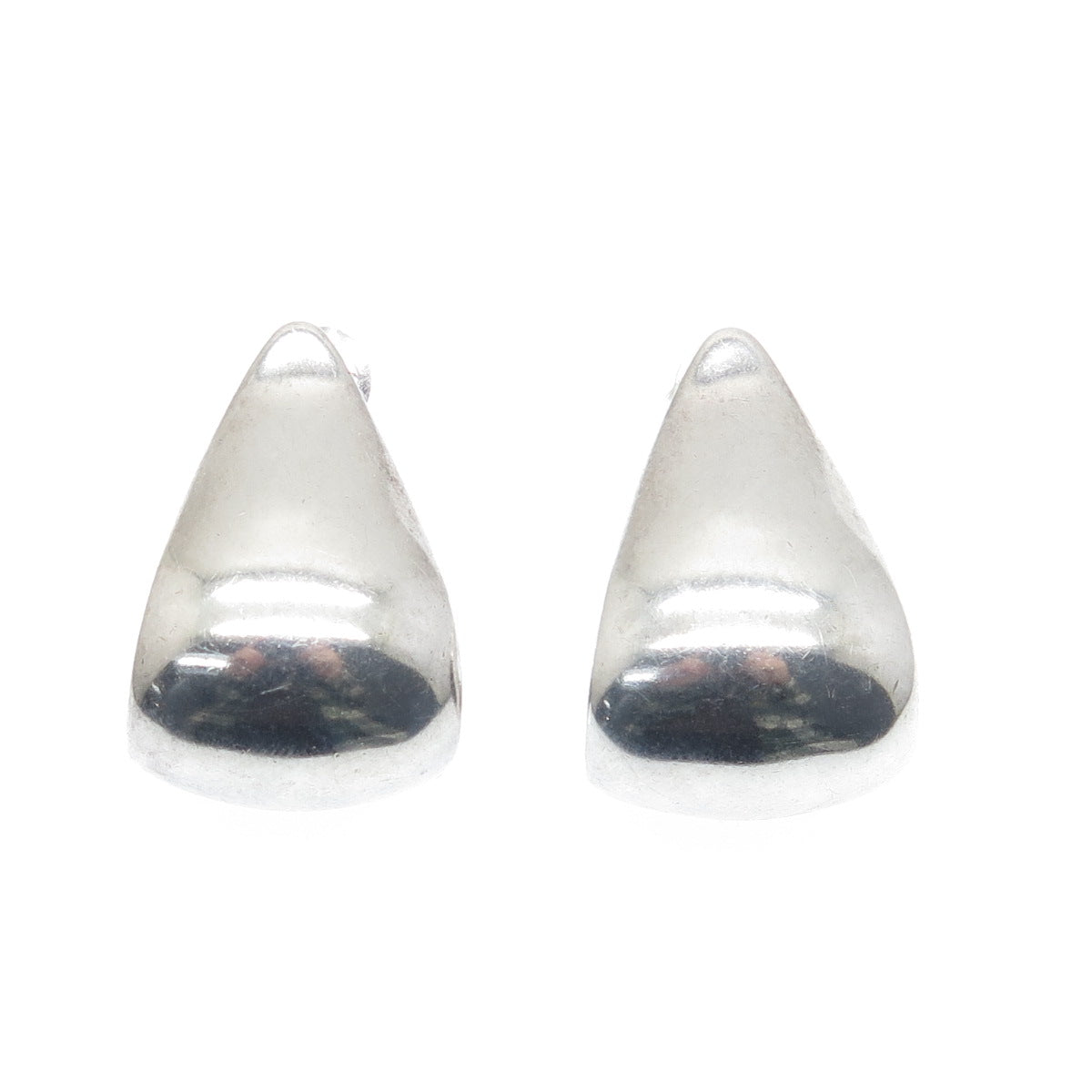 CIANI 925 Sterling Silver Vintage Modernist Wavy Earrings