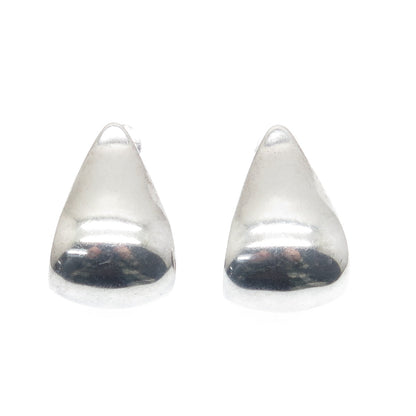 CIANI 925 Sterling Silver Vintage Modernist Wavy Earrings